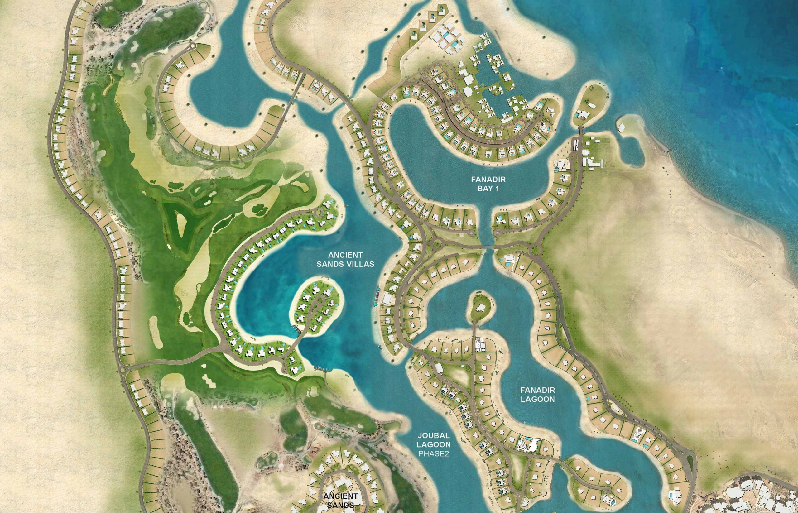 Ancient Sands Golf Resort الماستر بلان
