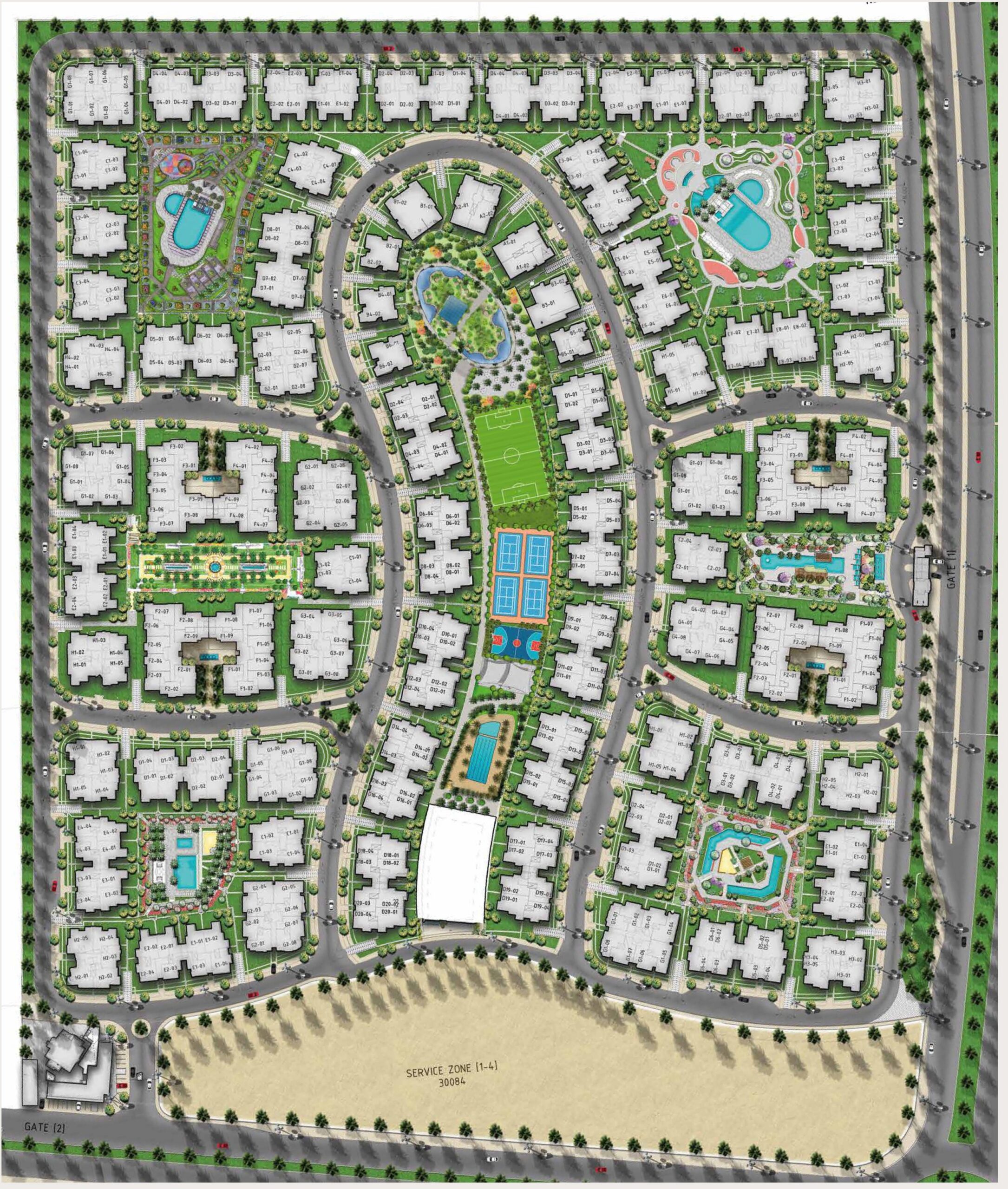 Galleria Residence الماستر بلان