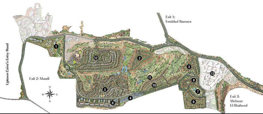 Golf Vistas  Uptown Cairo الماستر بلان