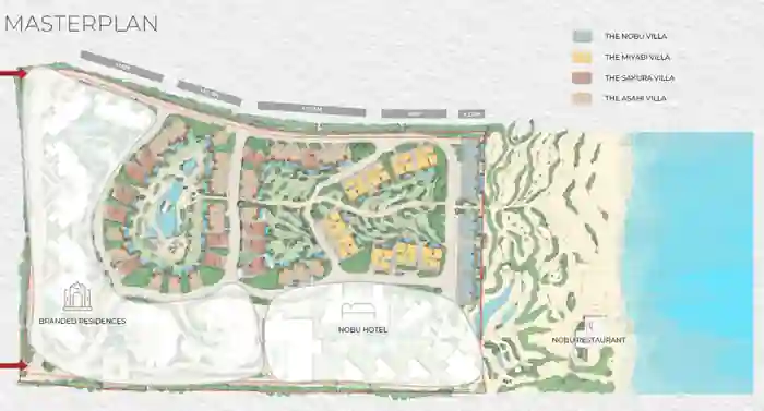 Nobu Branded Villas – Ogami master plan