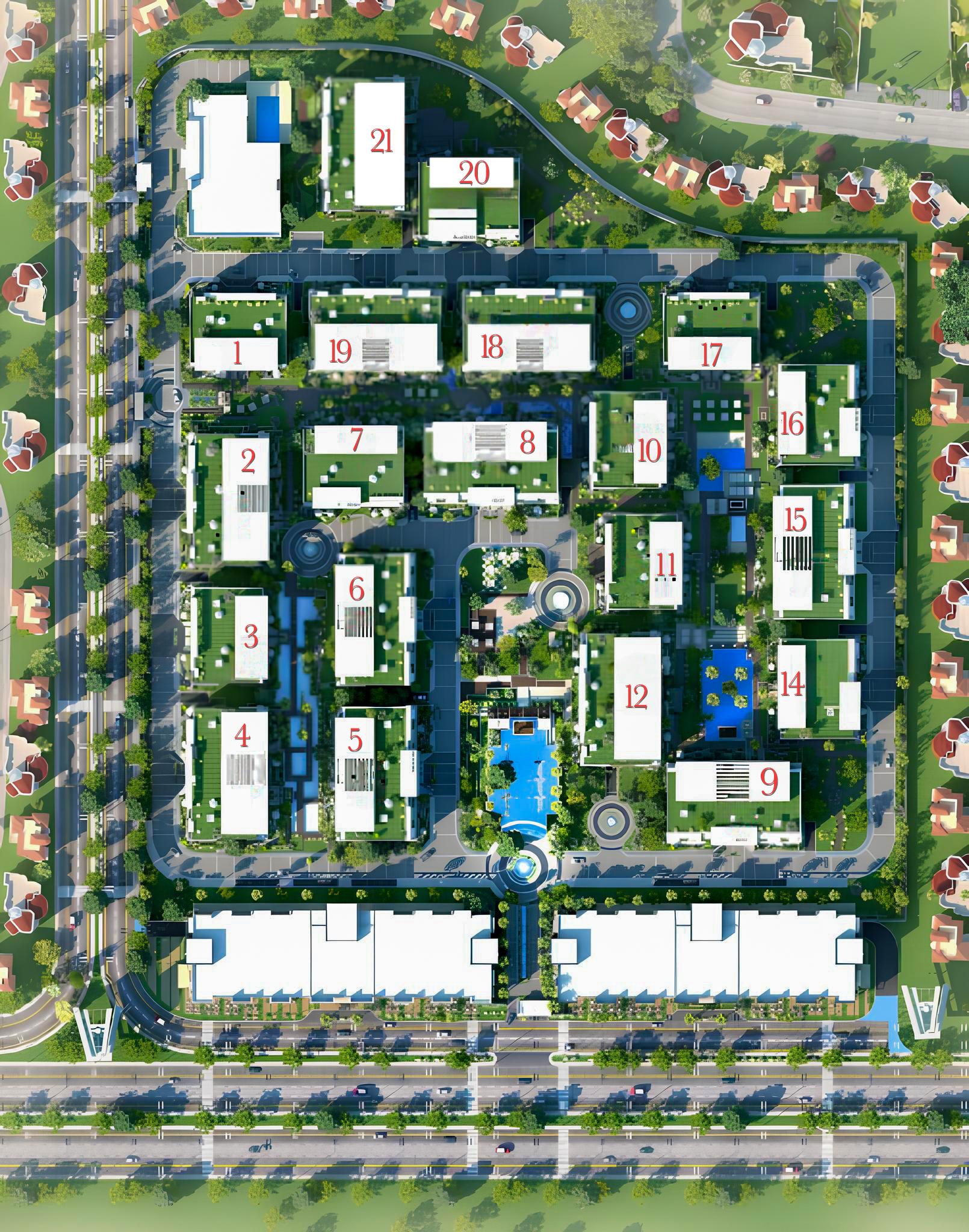 The HUB  Waterway New Cairo الماستر بلان
